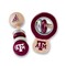Texas Aandm Aggies Baby Rattles 2-Pack Real Wood Non-Toxic Safety Toys